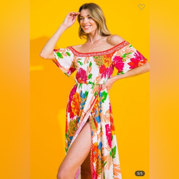 Flying Tomato Floral Off shoulder Dress - Picture 5 of 5